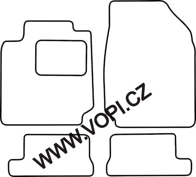 Textil-Autoteppiche Nissan Micra C+C 2005 - 2010 Carfit (3247)